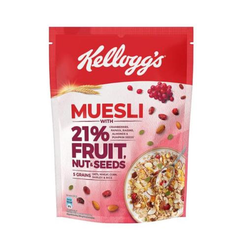 KELLOGGS MUESLI FRUIT NUT &amp; SEEDS 500G